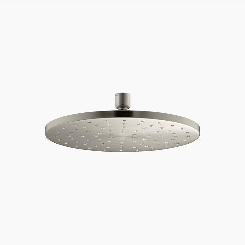 Contemporary Round Showerhead in Vibrant Brushed Nickel