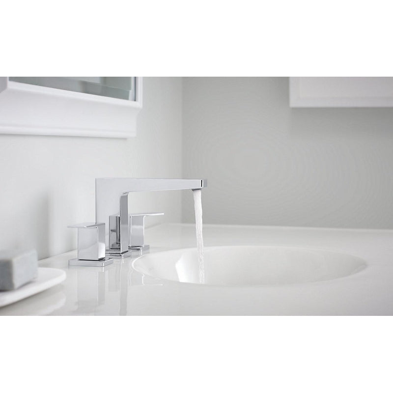 Honesty Widespread Two-Handle Vanity Faucet in Polished Chrome