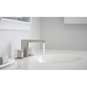 Honesty Widespread Two-Handle Vanity Faucet in Polished Chrome