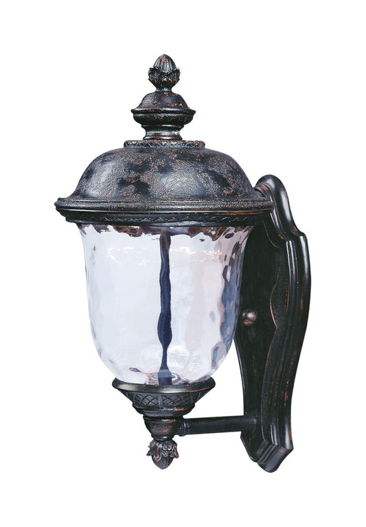 Carriage House 16" Single Light Outdoor Wall Sconce in Oriental Bronze