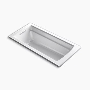 Archer 66' Acrylic Drop-In Bathtub in White