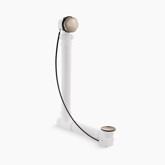 Clearflo Vibrant Brushed Bronze Cable Bath Drain (3.94" x 3" x 19.75")