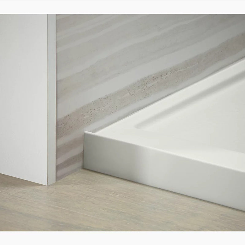 Rely 48' x 32' x 4.38' Acrylic Shower Base in White