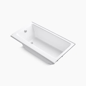 Highbridge 60' Enameled Cast Iron Alcove Bathtub in White