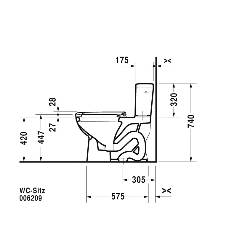 D-Code 1.28 gpf Left Hand Trip Lever One-Piece Toilet in White