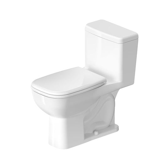 D-Code 1.28 gpf Left Hand Trip Lever One-Piece Toilet in White - Seat Included