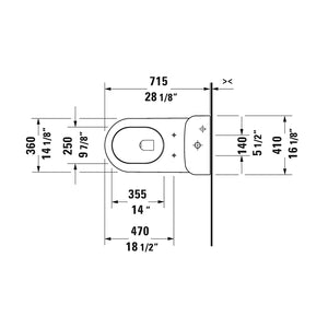 Darling New Elongated 1.28 gpf One-Piece Toilet in White