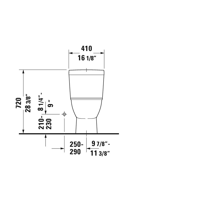 Darling New Elongated 1.28 gpf One-Piece Toilet in White