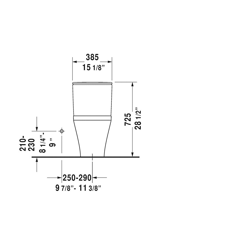 DuraStyle 1.32 gpf & 0.92 gpf Dual-Flush One-Piece Toilet in White