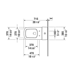 Durastyle Elongated 1.32 gpf & 0.92 gpf Dual-Flush One-Piece Toilet in White