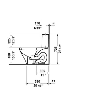 Durastyle Elongated 1.32 gpf & 0.92 gpf Dual-Flush One-Piece Toilet in White