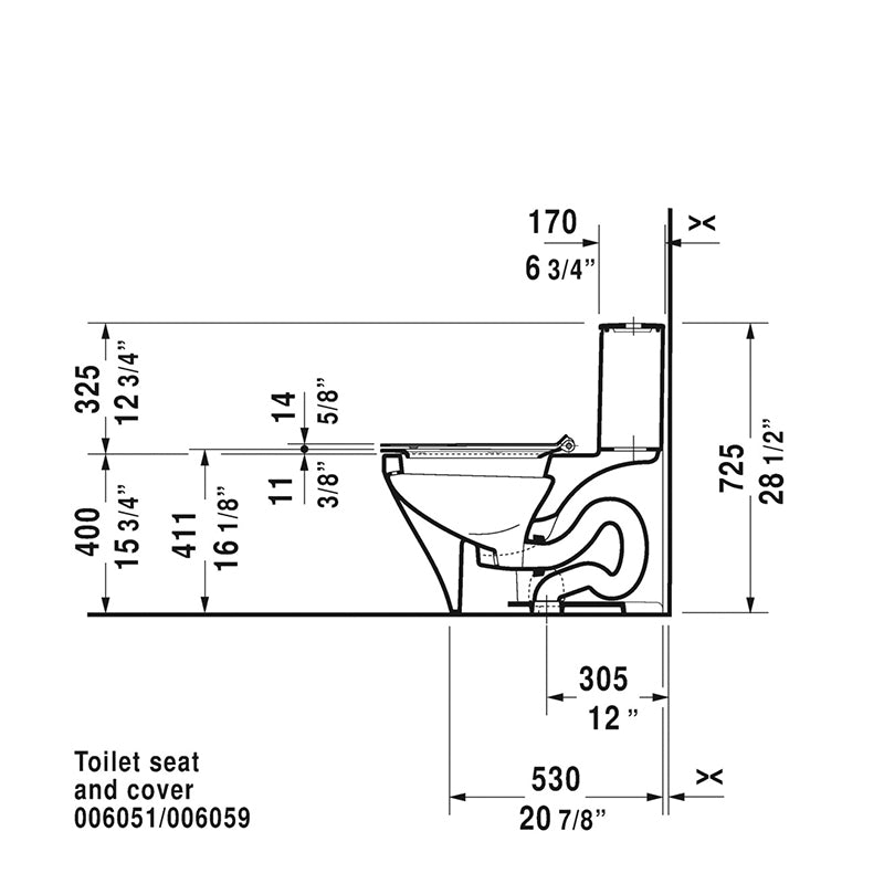 Durastyle Elongated 1.32 gpf & 0.92 gpf Dual-Flush One-Piece Toilet in White