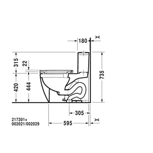 ME by Starck Elongated 1.28 gpf One-Piece Toilet in White