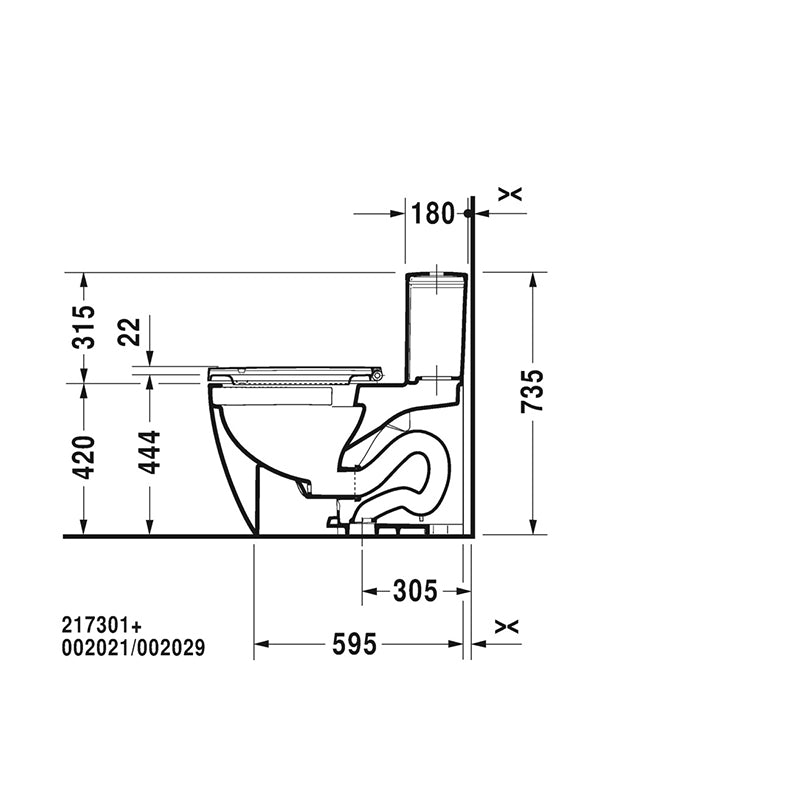 ME by Starck Elongated 1.28 gpf One-Piece Toilet in White