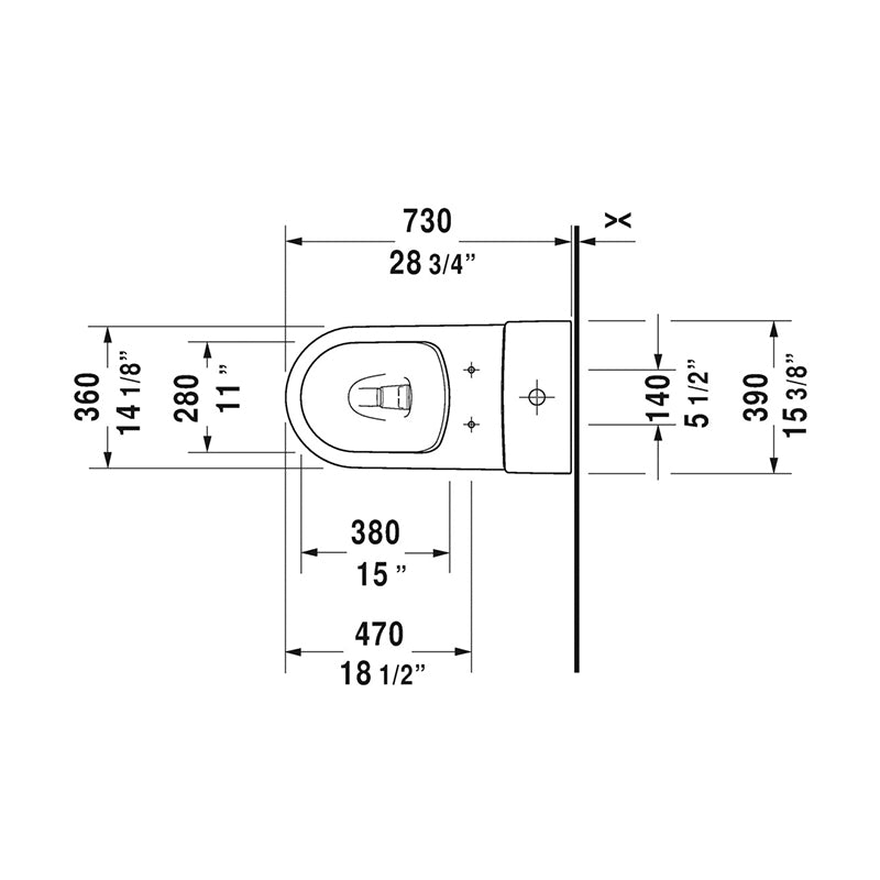 ME by Starck Elongated 1.32 gpf & 0.92 gpf Dual-Flush One-Piece Toilet in White