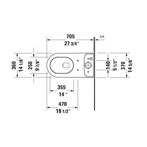 Darling New Elongated Toilet Bowl in White