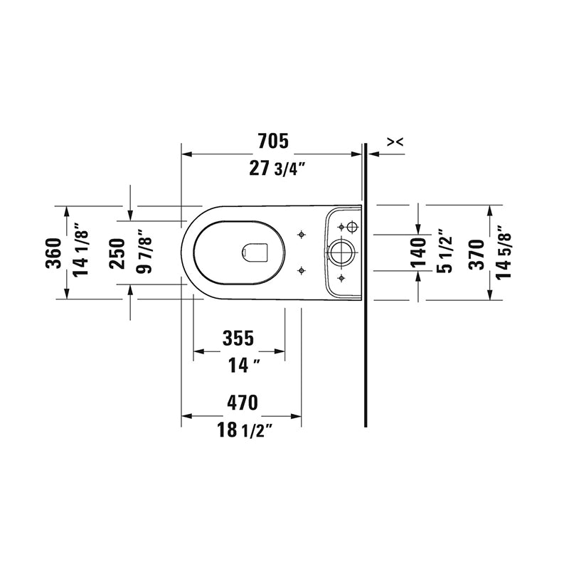 Darling New Elongated Toilet Bowl in White