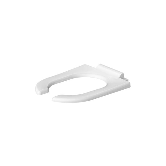 Starck 3 Open Front Elongated Toilet Seat in White