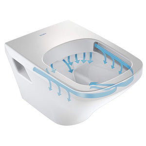 DuraStyle 1.6 gpf & 0.8 gpf Dual-Flush Wall Mount Toilet in White