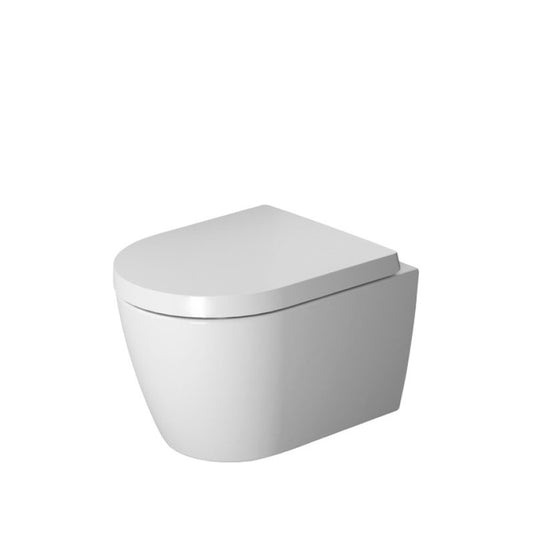 ME by Starck Rimless 1.6 gpf & 0.8 gpf Dual-Flush Wall Mount Toilet in White