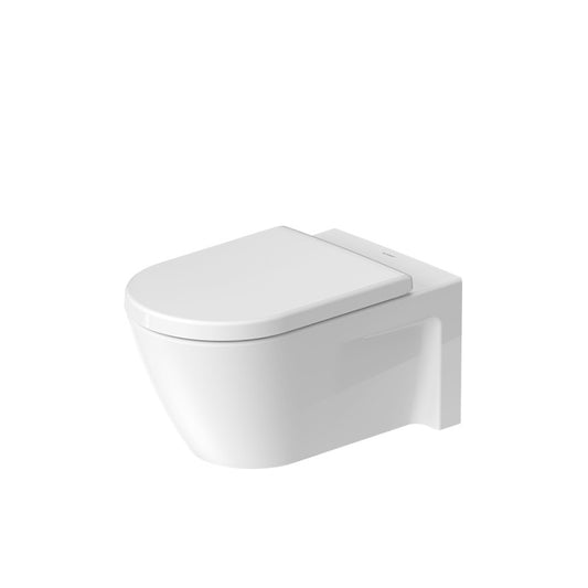 Starck 2 Elongated 1.6 gpf & 0.8 gpf Dual-Flush Wall Mount Toilet in White