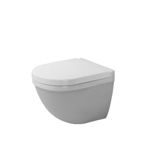 Starck 3 Compact 1.6 gpf & 0.8 gpf Dual-Flush Wall Mount Toilet in White
