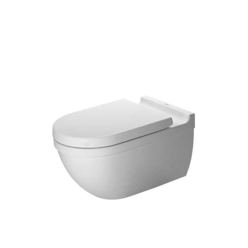 Starck 3 Elongated 1.6 gpf & 0.8 gpf Dual-Flush Wall Mount Toilet in White