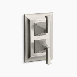 Memoirs Stately Lever Handle Stacked Valve Trim in Vibrant Brushed Nickel