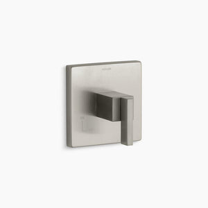 Loure Lever Handle Control Trim in Vibrant Brushed Nickel