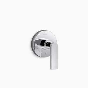 Composed Lever Handle Control Trim in Polished Chrome
