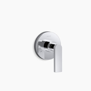 Composed Lever Handle Transfer Valve Trim in Polished Chrome