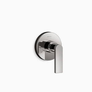 Composed Lever Handle Transfer Valve Trim in Vibrant Titanium