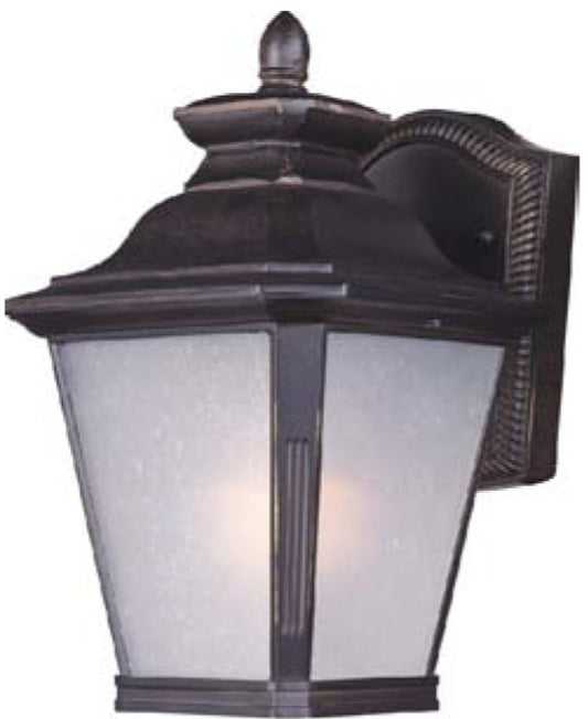 Knoxville 7" Single Light Outdoor Wall Sconce in Bronze with Frosted Glass Finish