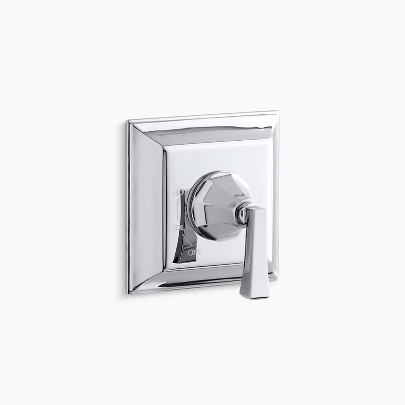 Memoirs Stately Lever Deco Handle Valve Trim in Polished Chrome