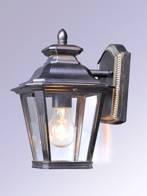 Knoxville 7' Single Light Outdoor Wall Sconce in Bronze with Clear Glass Finish