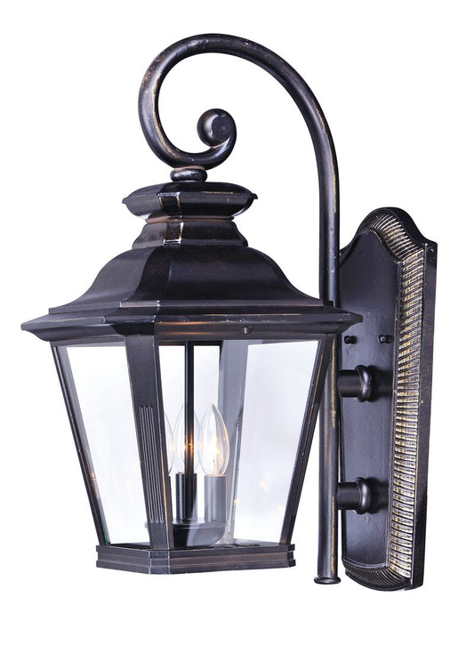 Knoxville 9" 3 Light Outdoor Wall Sconce in Bronze