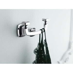 Margaux 3' Double Robe Hook in Vibrant Brushed Nickel