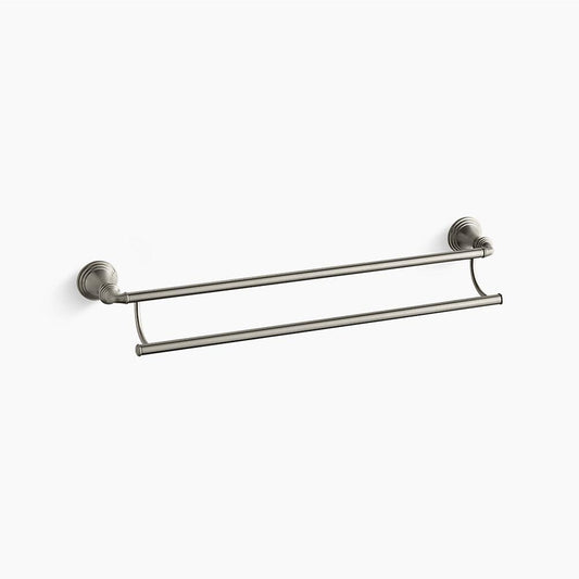 Devonshire 26.38" Double Towel Bar in Vibrant Brushed Nickel