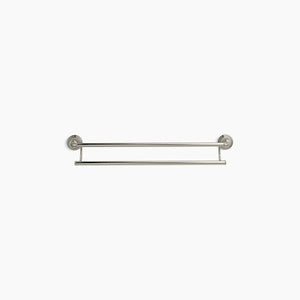 Devonshire 26.38' Double Towel Bar in Vibrant Brushed Nickel