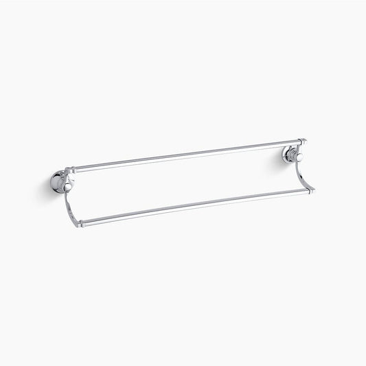 Bancroft 24" Double Towel Bar in Polished Chrome