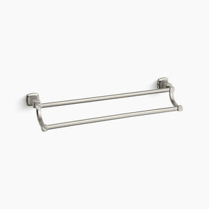 Margaux 24' Double Towel Bar in Vibrant Brushed Nickel