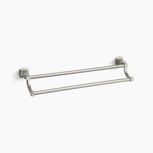 Margaux 24" Double Towel Bar in Vibrant Brushed Nickel