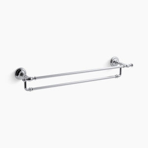 Artifacts 24' Double Towel Bar in Polished Chrome