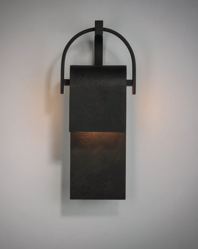 Laredo 7' Single Light Wall Sconce in Rustic Forge