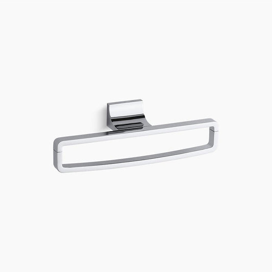 Loure 12" Towel Ring in Polished Chrome