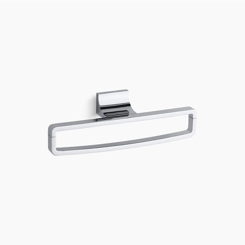 Loure 12' Towel Ring in Polished Chrome