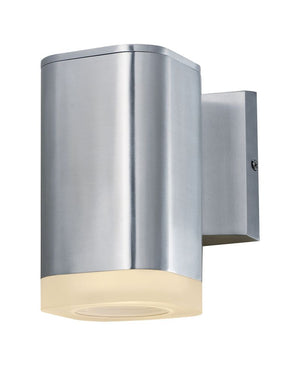 Lightray 5.25' Single Light Outdoor Wall Sconce in Brushed Aluminum