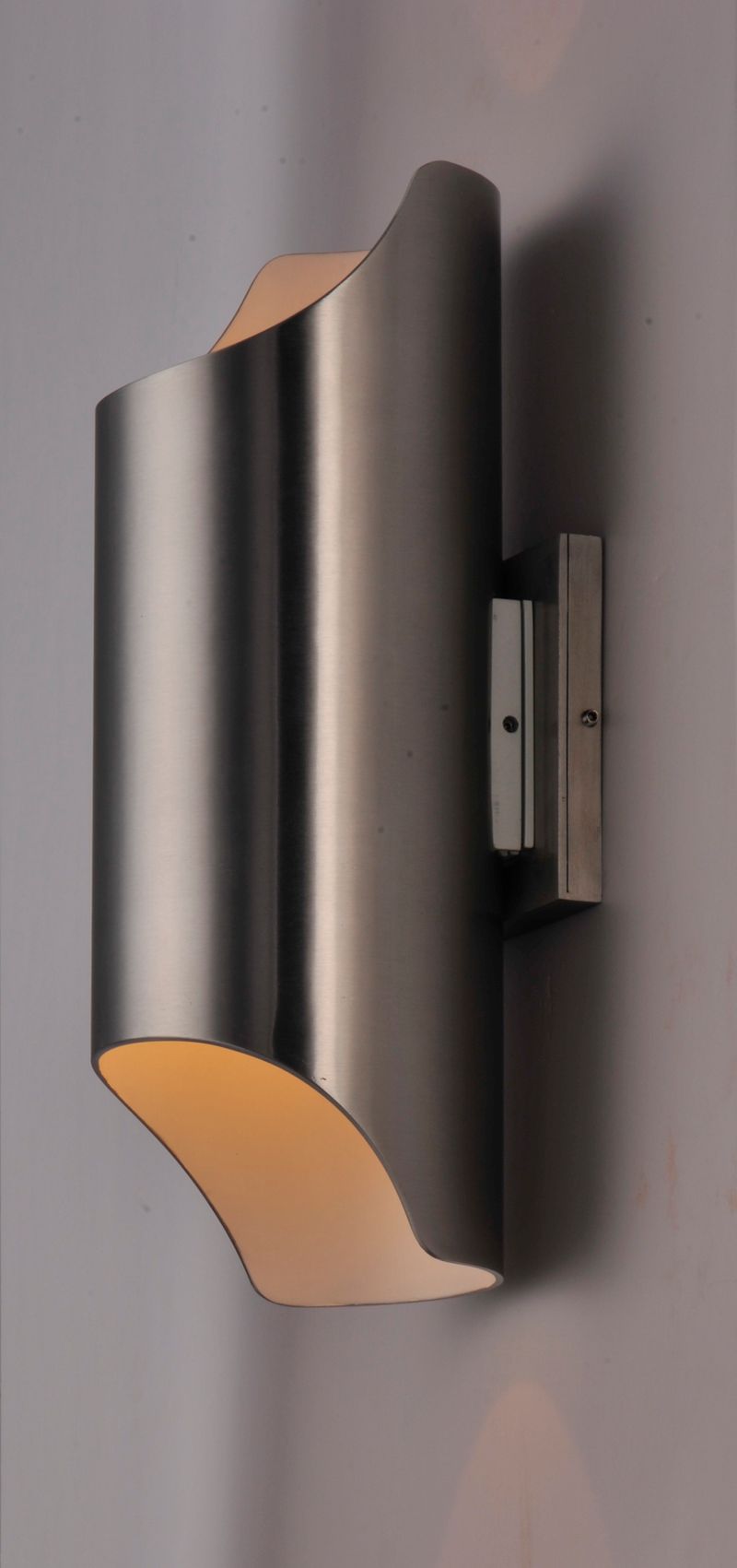 Lightray 5.75' 2 Light Outdoor Wall Sconce in Brushed Aluminum