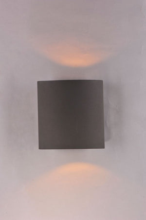 Lightray 7' 2 Light Outdoor Wall Sconce in Architectural Bronze