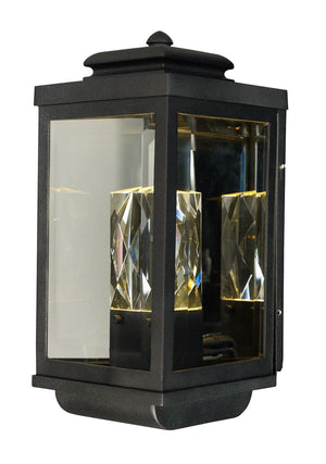 Mandeville 7' 2 Light Outdoor Wall Sconce in Galaxy Black
